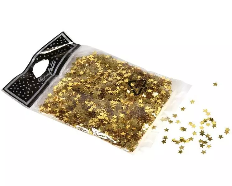 Dekomat AG Streudeko Sterne 30 g, 0.5 cm, Gold
