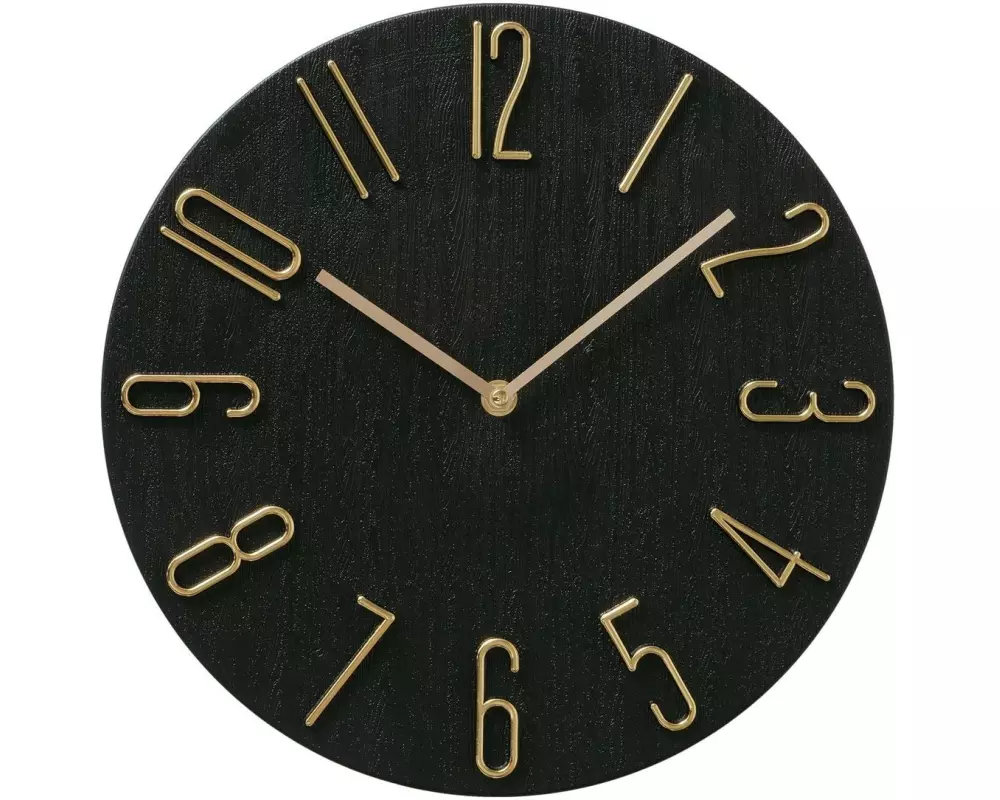 Boltze Wanduhr Tempo Gold/Schwarz