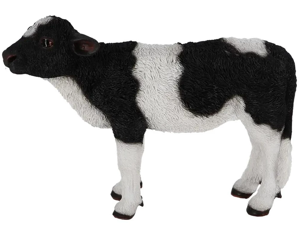 Esschert Design Dekofigur Kalb S Schwarz/Weiss