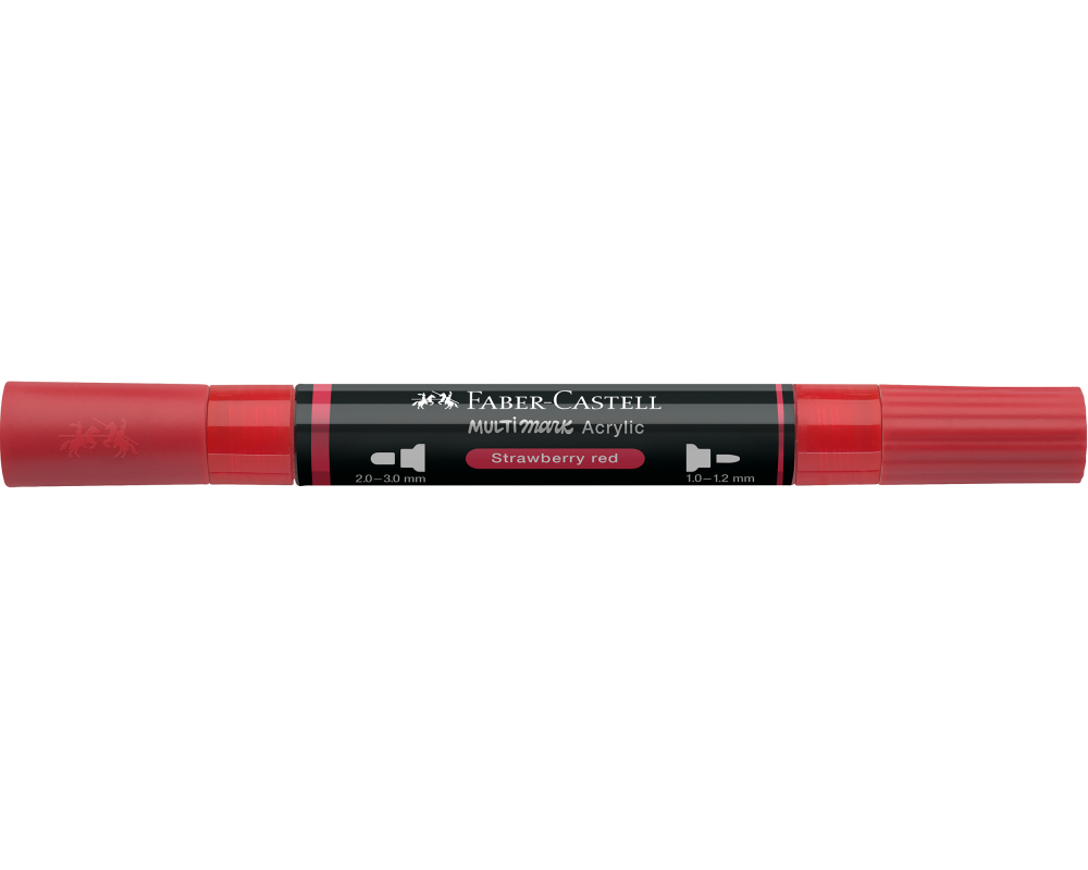 FABER-CASTELL Acrylmarker 1-3mm 185918 strawberry red