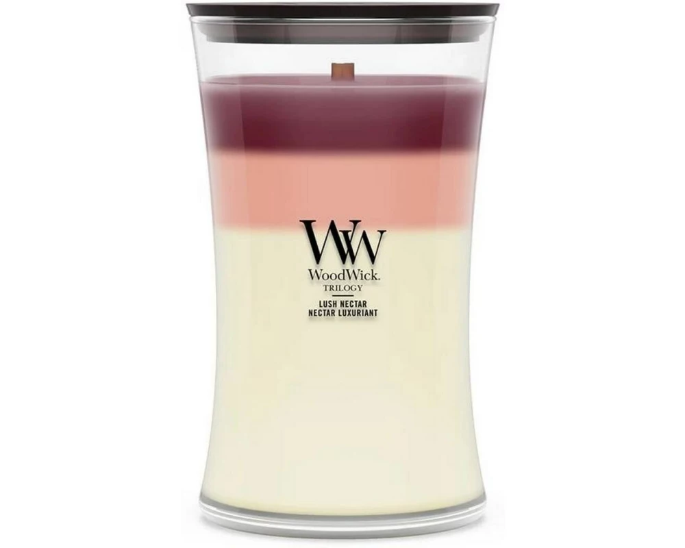 Woodwick Duftkerze Lush Nectar Trilogy Large Jar
