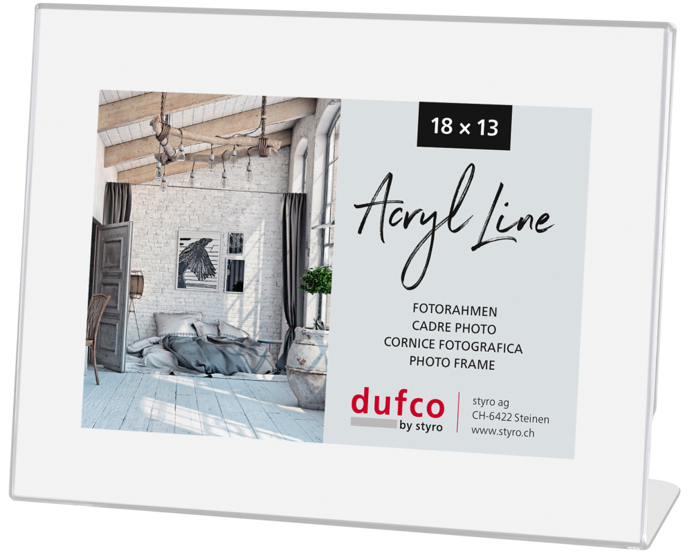 DUFCO Acryl-Bilderrahmen 13x18cm 1420.00085 quer