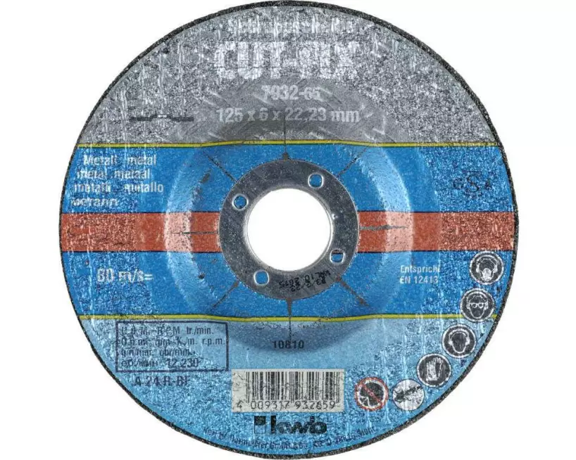 kwb Schruppscheibe CUT-FIX, Metall Ø 125 x 6.0 mm