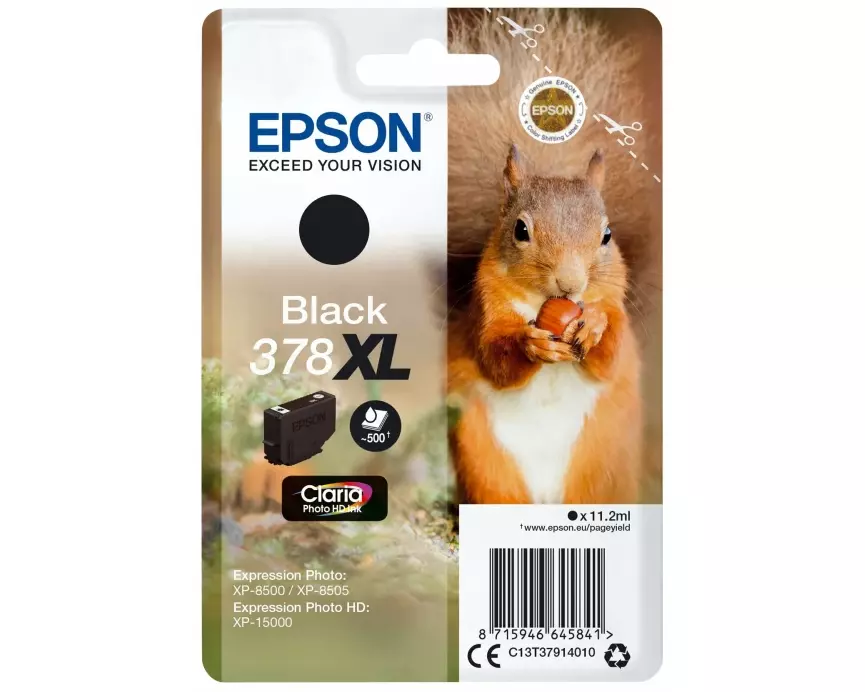 Epson Tinte 378 XL / C13T37914010 Black