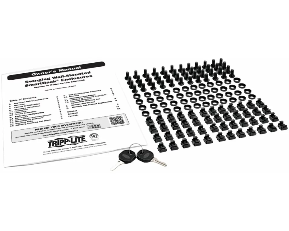 EATON, Wall-Mounted, SmartRack, 18U, Enclosure, L., 600mm, D.550mm, Rear, Hinges, Glass, Door