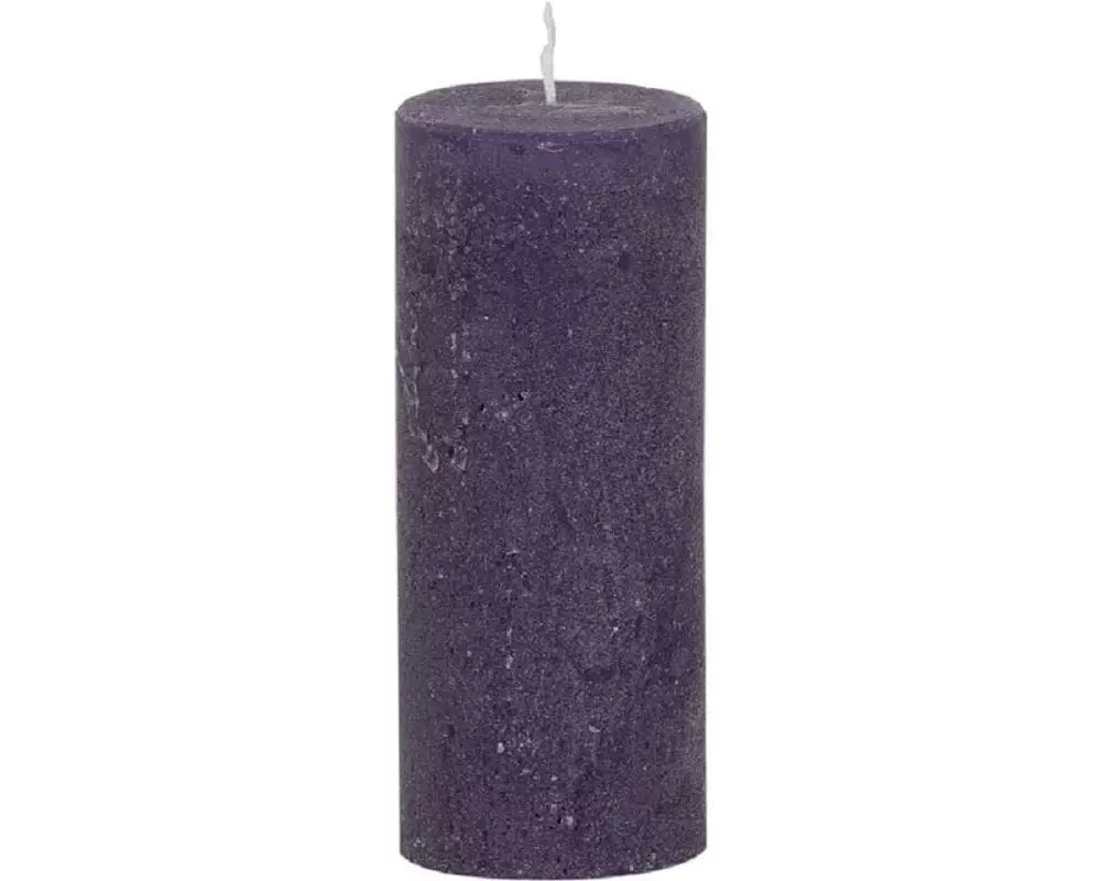 Weizenkorn Kerze Ice 12 cm x 5 cm, Violett, 6 Stück