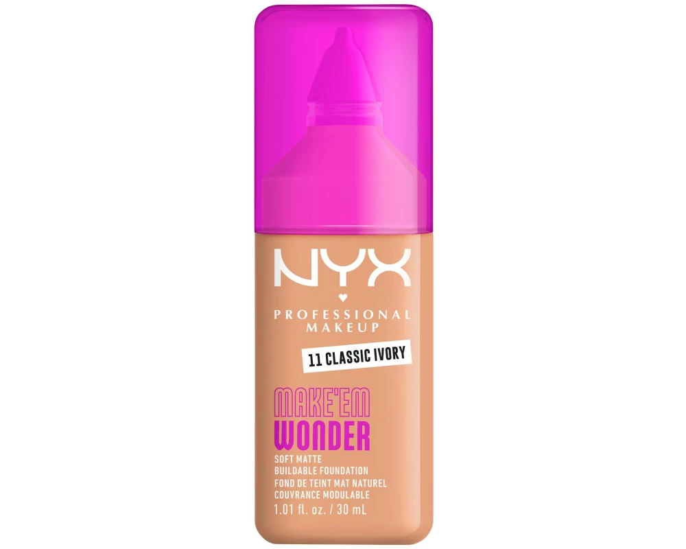 NYX Professional Makeup Foundation Make em Wonder 11 Classic Ivory