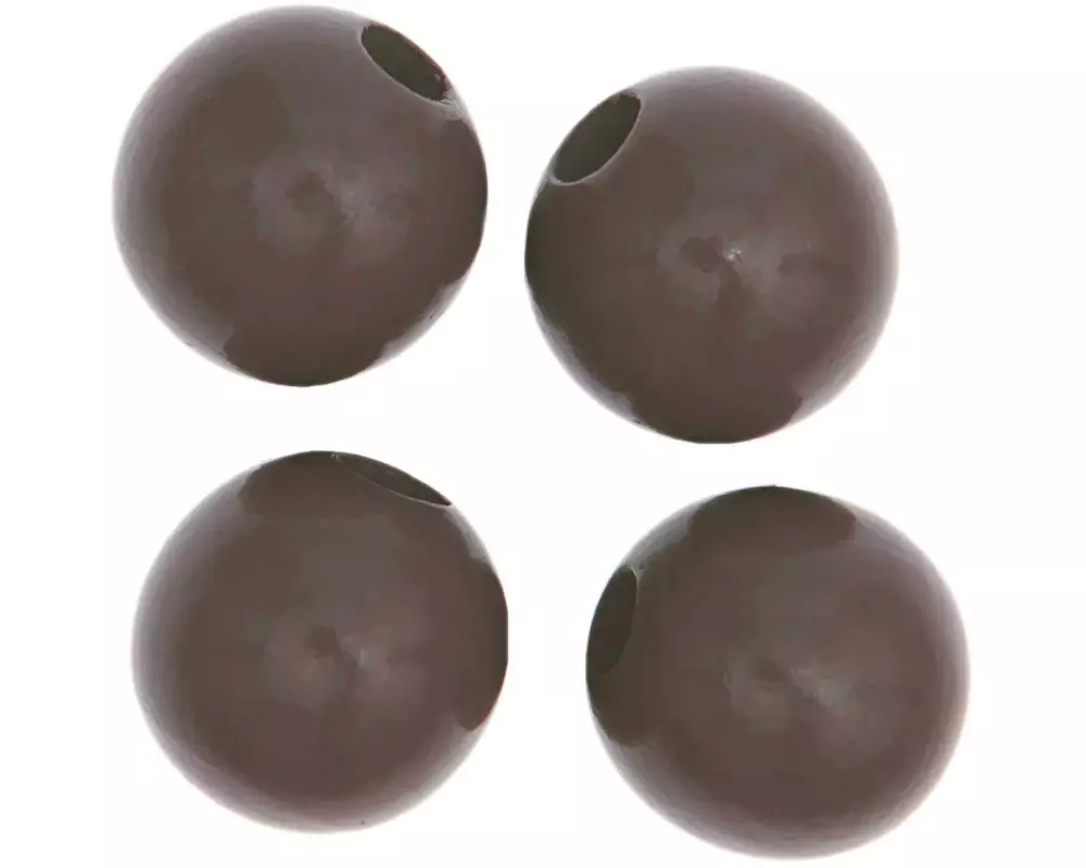 Rico Design Holzperlen Makramee Grau, 4 Stück