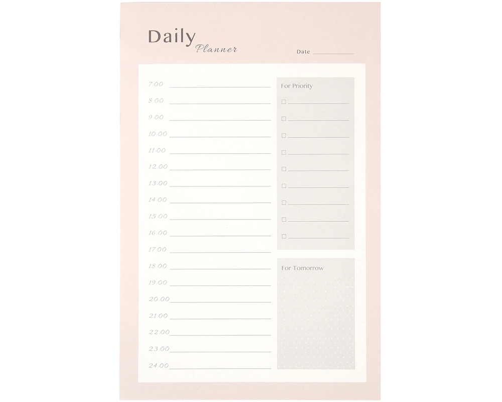 I AM CREATIVE Daily Planner 14x21cm MAA4005.40 rosa 80 Blatt