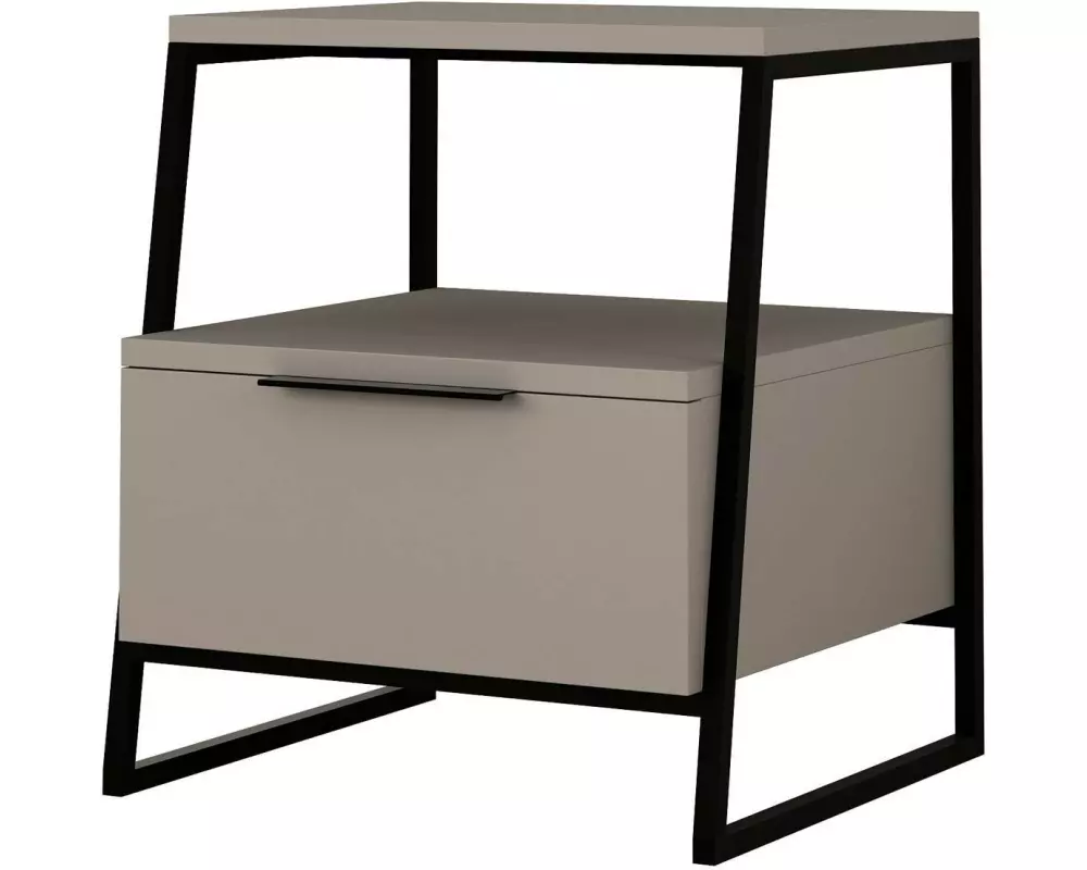 Woody Fashion Nachttisch Pal 45 x 50 x 40 cm, Mocca