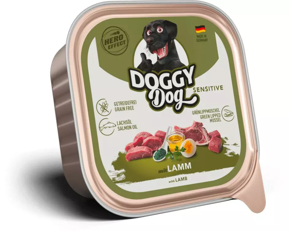 DOGGY Dog Nassfutter DoggyDog Schale Lamm Sensitive 150 g
