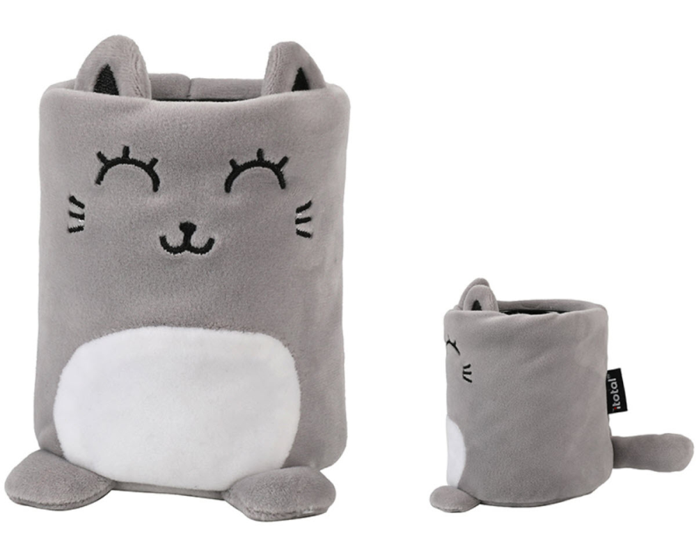 I-TOTAL  Stifteköcher - XL2853  Grey Cat