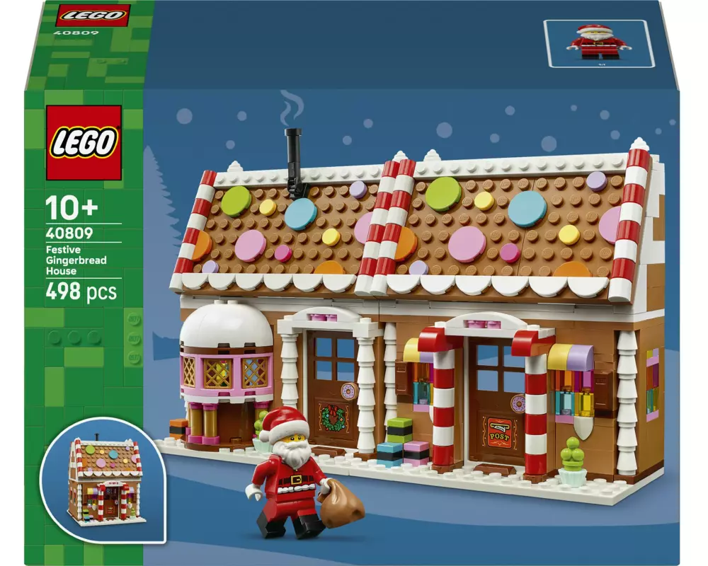 LEGO Saisonal Weihnachtliches Lebkuchenhaus 40809