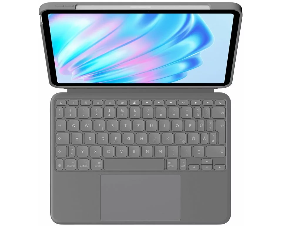 Logitech Combo Touch, for iPad Air, 13inch, M2, OXFORD GREY, (US)