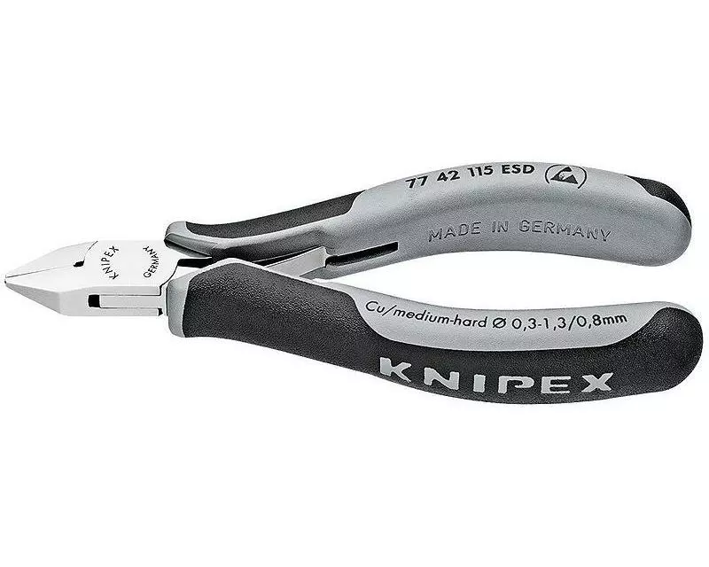 Knipex Elektronik-Seitenschneider ESD 115 mm spiegelpoliert