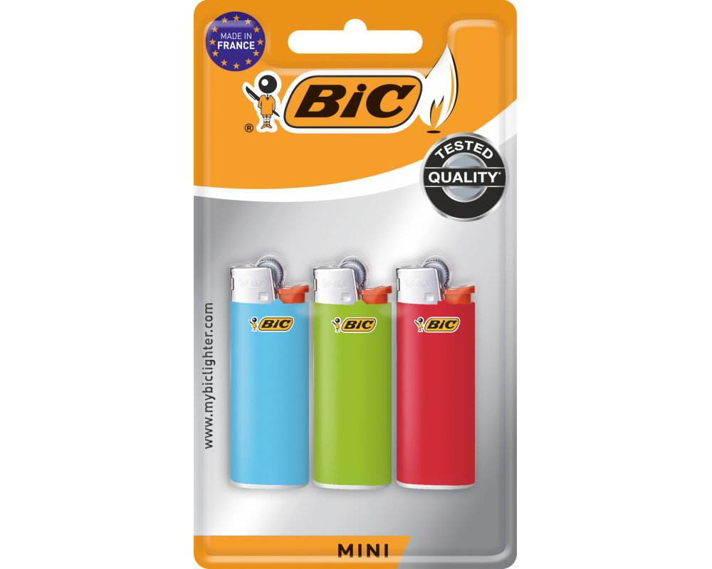 BIC Feuerzeuge J25 Mini 807973 3 Stk.