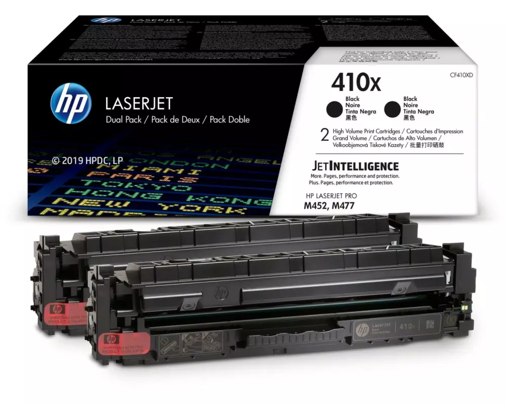 HP Toner Nr. 410X (CF410XD) Black 2er-Pack