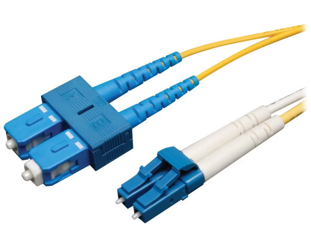 EATON TRIPPLITE Duplex, Singlemode, 9/125, Fiber, Patch Cable, LC/SC, 1M 3ft.