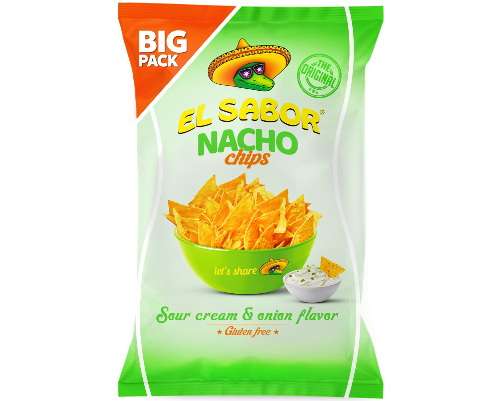 EL SABOR Nacho Chips Sour Cream & Onion ES781 180g
