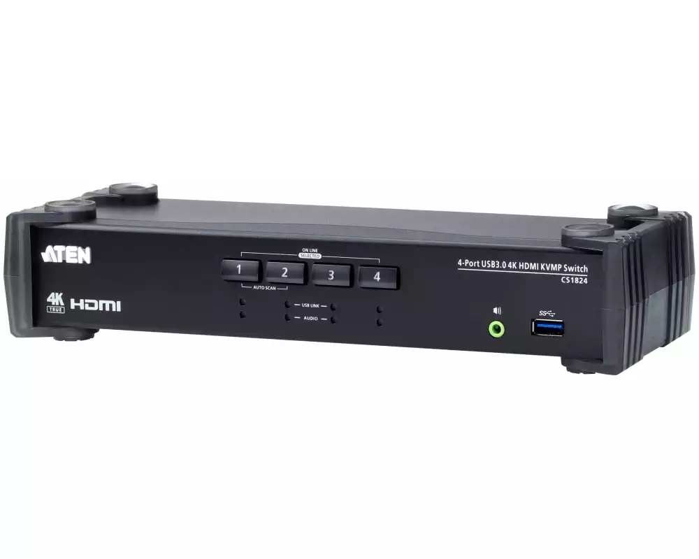 Aten KVM Switch CS1824 4-Port USB 3.0 4K HDMI