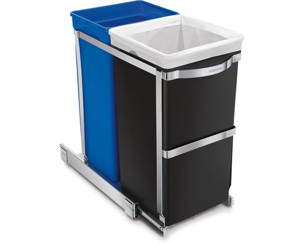 Simplehuman Schrank-Abfalleimer 20+15 l