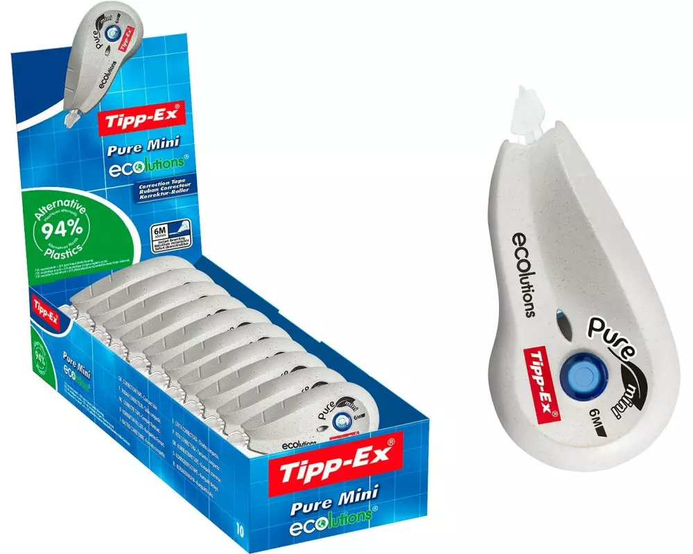 Tipp-Ex Korrekturroller Pure Mini Ecolutions 5 mm, 10 Stück