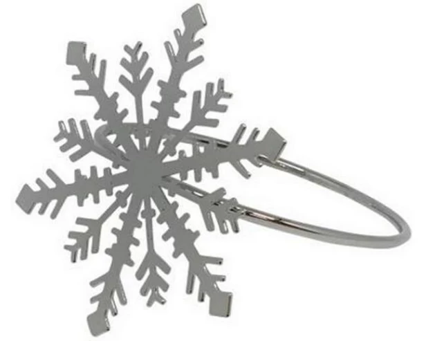 Dameco Serviettenring Schneeflocke 4 Stück