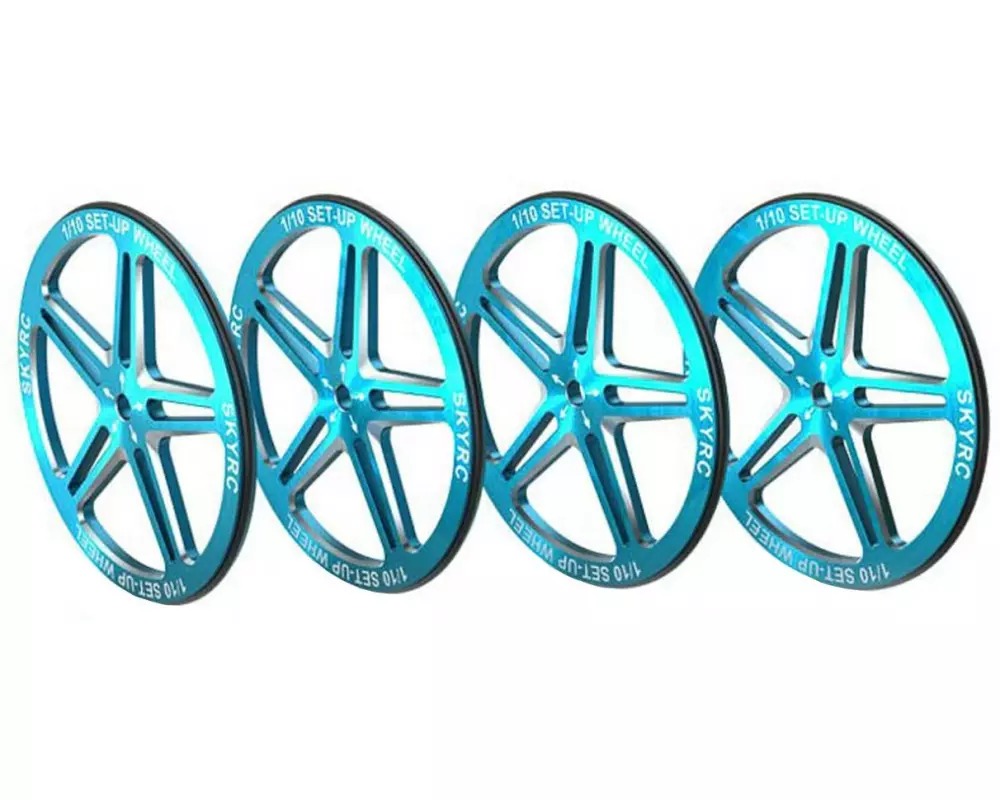 SKYRC Setup Wheel Blau Aluminium Blau für 1/10 Modelle