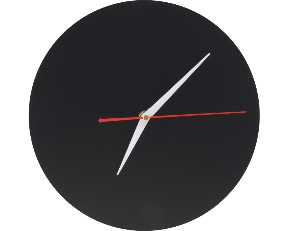 SECURIT Wanduhr SILHOUETTE FB-CLOCK schwarz, chalkboard