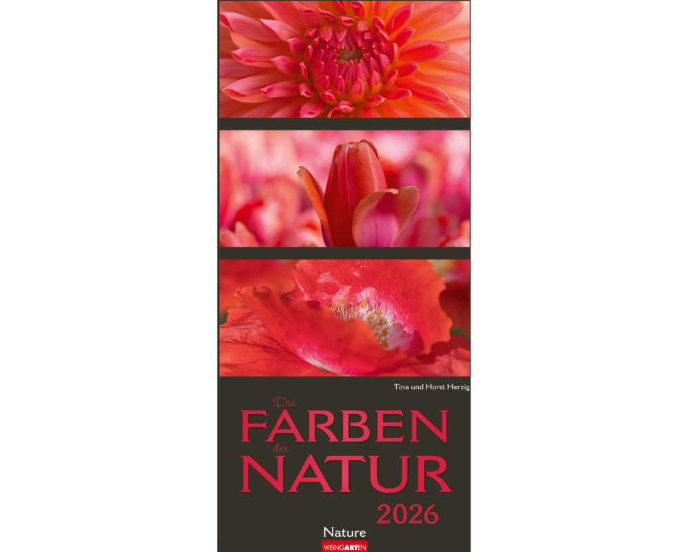 WEINGARTEN Bildkalender 2026 3226100+26 Farben der Natur DE 33x68cm