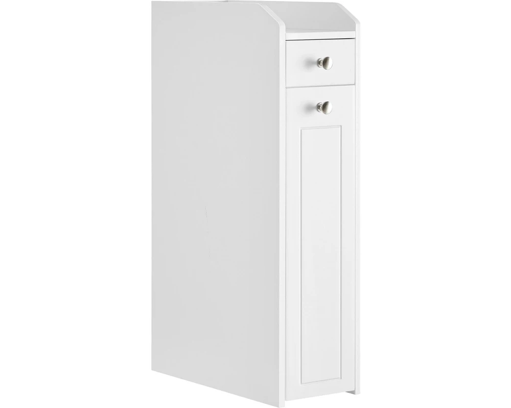 VASAGLE Kommode schmal 18 x 70 cm, Weiss