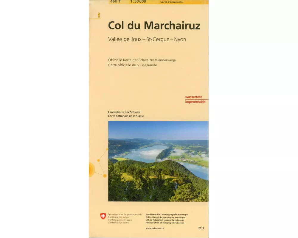 Col du Marchairuz. Carte de randonnée
