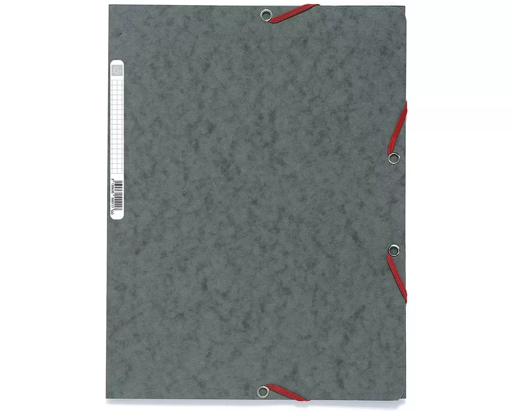 Exacompta Gummibandmappe A4 Grau, 250 Blatt