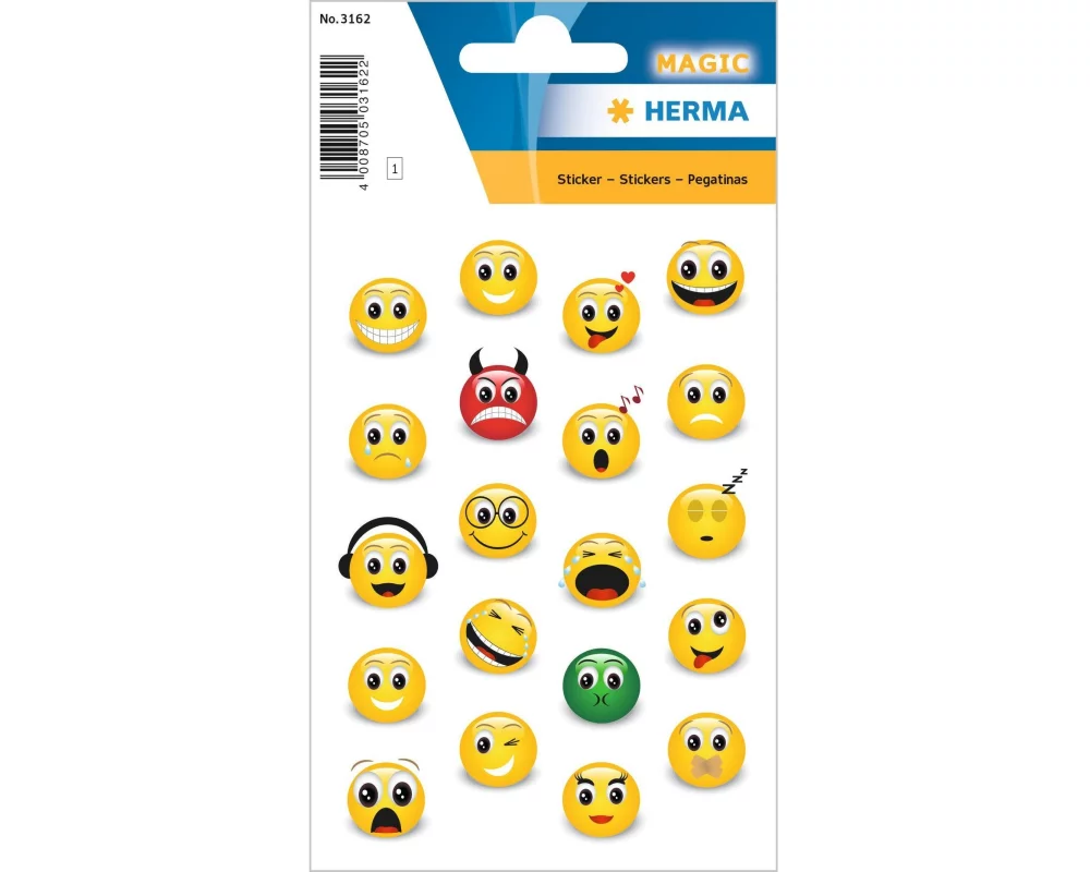 Herma Stickers Motivsticker Emojis 20 Stück