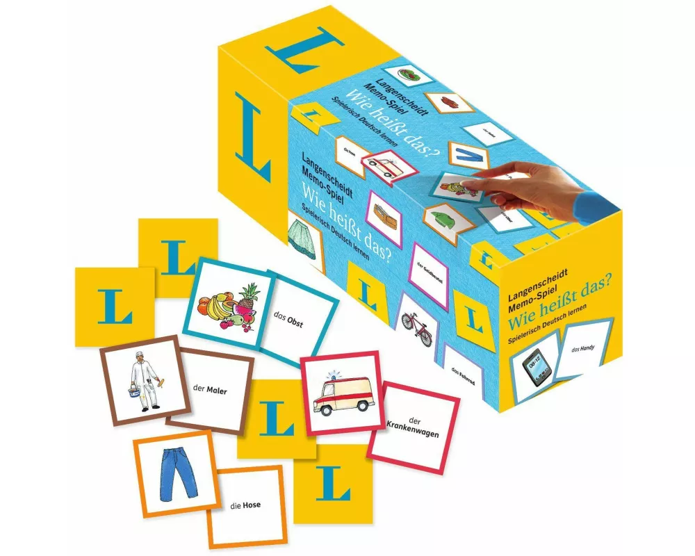 Langenscheidt Memo-Spiel "Wie heißt das?" - Memo-Spiel in einer Box mit 200 Karten und Spielanleitung