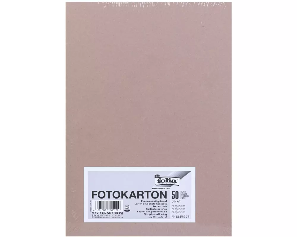 Folia Fotokarton A4, 300 g/m², 50 Blatt, Cappuccino