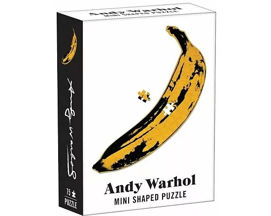 Andy Warhol Mini Shaped Puzzle Banana