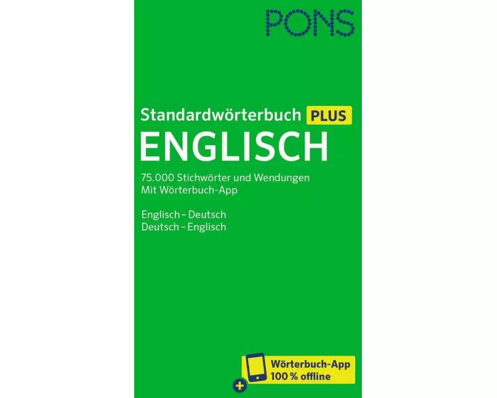 PONS Standardwörterbuch Plus Englisch