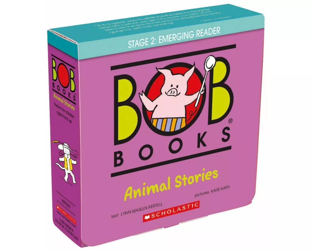 Bob Books - Animal Stories Box Set Decodable Phonics Books, Ages 4 and Up, Kindergarten (Stage 2: Emerging Reader)