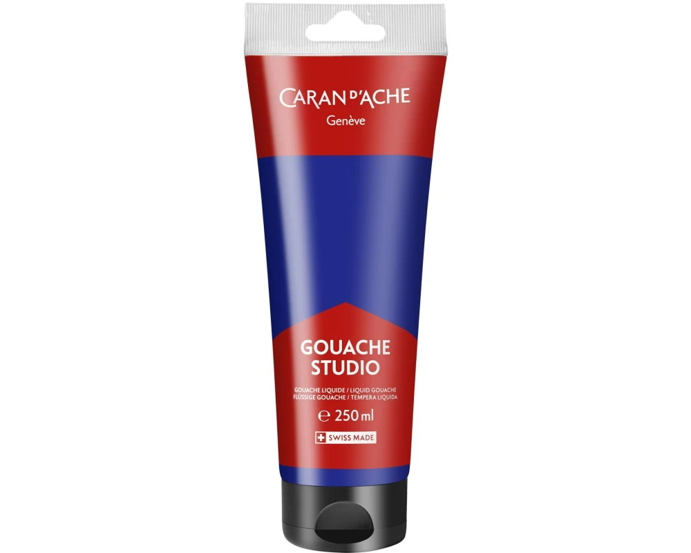 Caran d'Ache Wasserfarbe Gouache Studio 250 ml, Marineblau