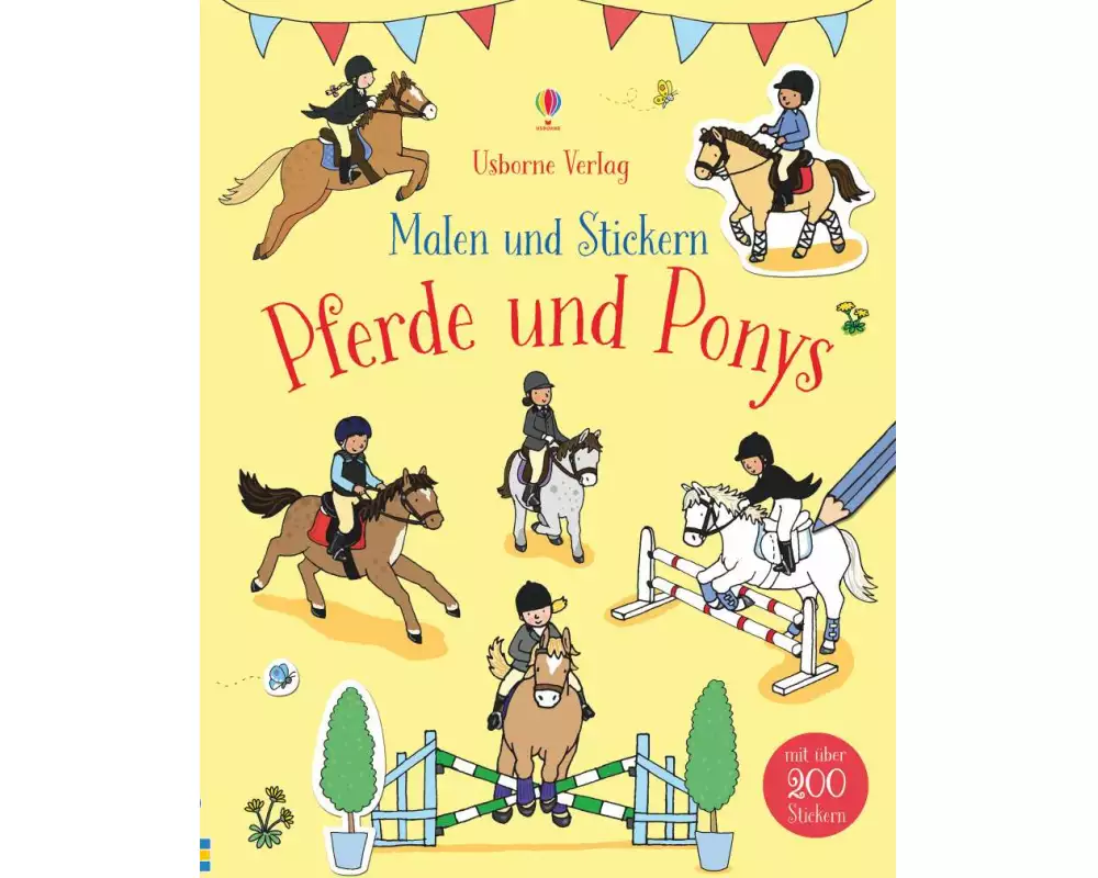 Malen und Stickern: Pferde und Ponys