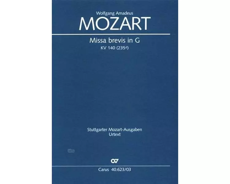 Missa brevis in G (Klavierauszug)