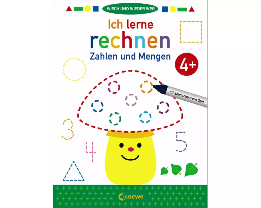 Wisch und wieder weg - Ich lerne rechnen 4+