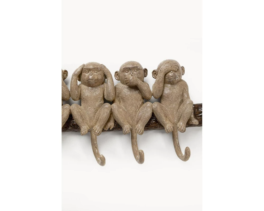 Kare Wandgarderobe Six Monkeys 59 x 19 cm