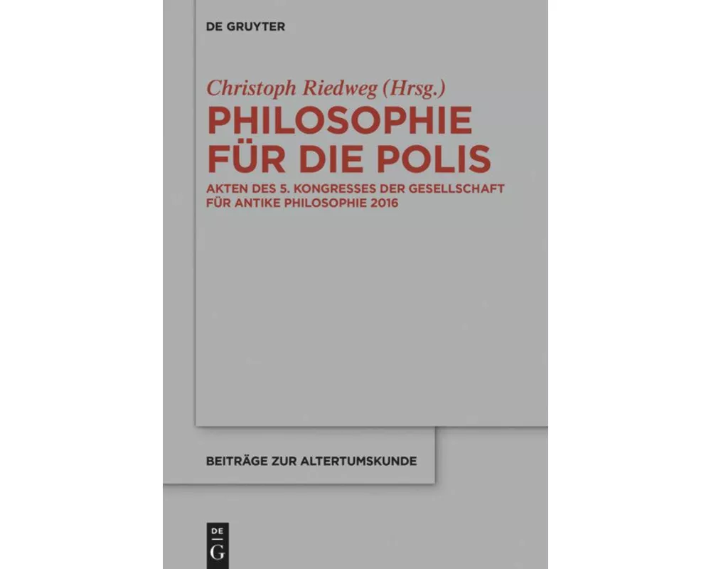 Philosophie für die Polis