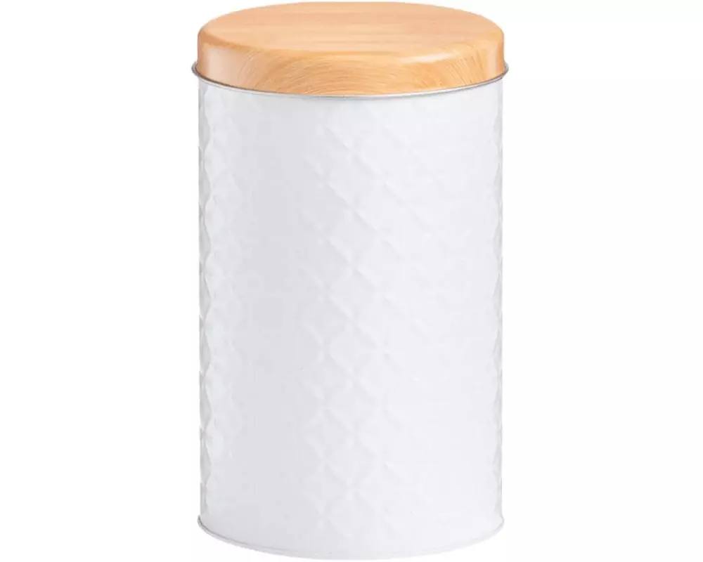 Zeller Present Vorratsdose Scandi 1.37 l, Weiss