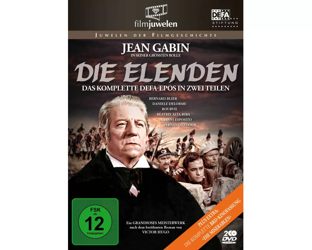 Die Elenden / Die Miserablen - Der legendäre Kino-Zweiteiler. 2 DVDs