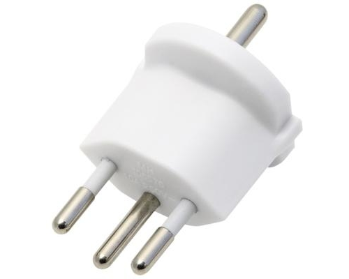 S-ELECTRO Fix-Adapter SchuKo-CH 4.107439 weiss, 3-polig