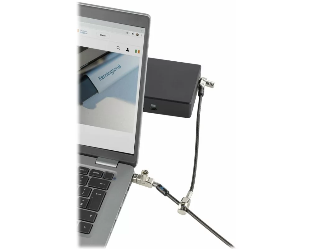 Kensington Slim, N17 2.0, Dual, Keyed, Laptop, Lock