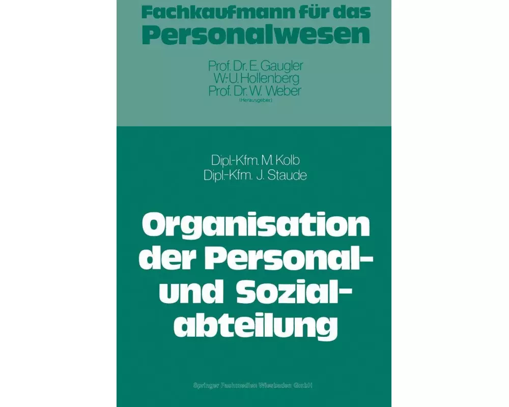Die Organisation der Personal- und Sozialabteilung